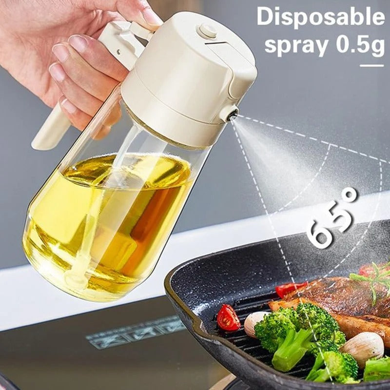 2 in 1 Oil Sprayer and Dispenser Bottle