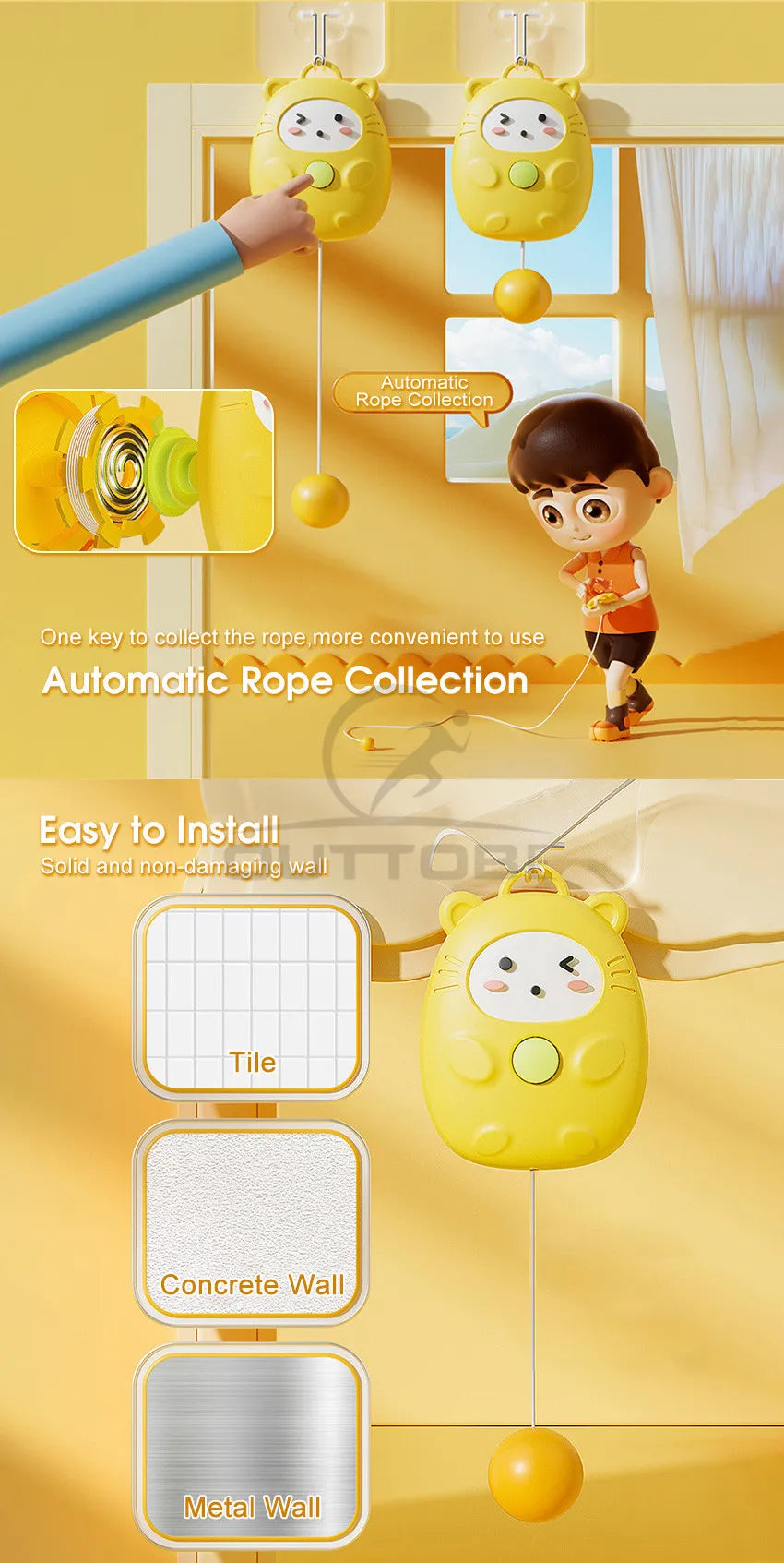 Indoor Hanging Table Tennis Trainer Portable Set