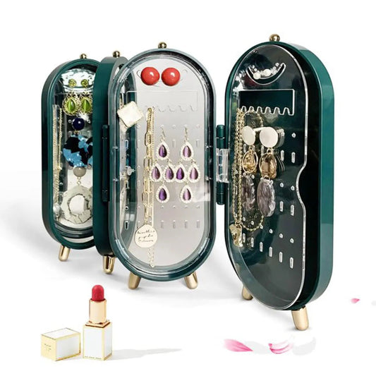 Jewellery Box Organiser With Mirror Time Store