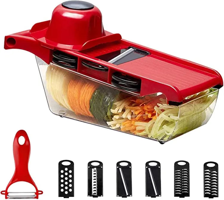 10 In 1 Mandoline Slicer Vegetable Cutter With Stainless Steel